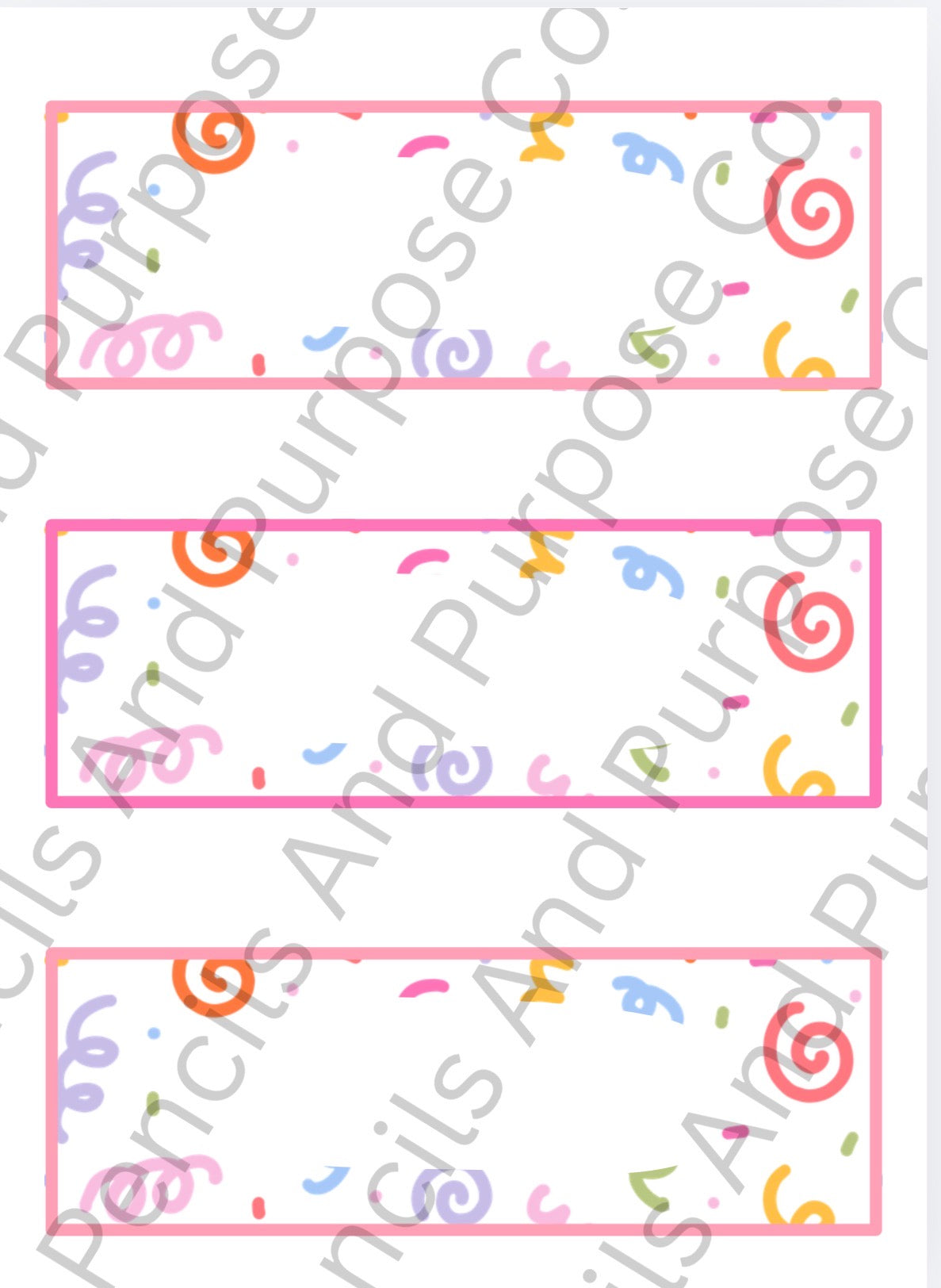 Confetti Name Tags