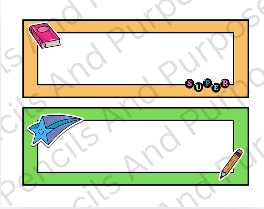 Color Pop Classroom Labels