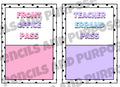 Polka And Pastels Hall Passes