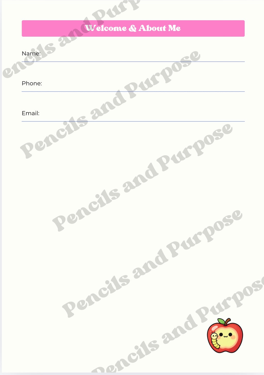 Substitute Teacher Binder