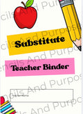 Substitute Teacher Binder