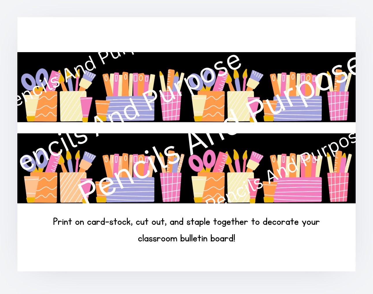 Rainbow Book Border
