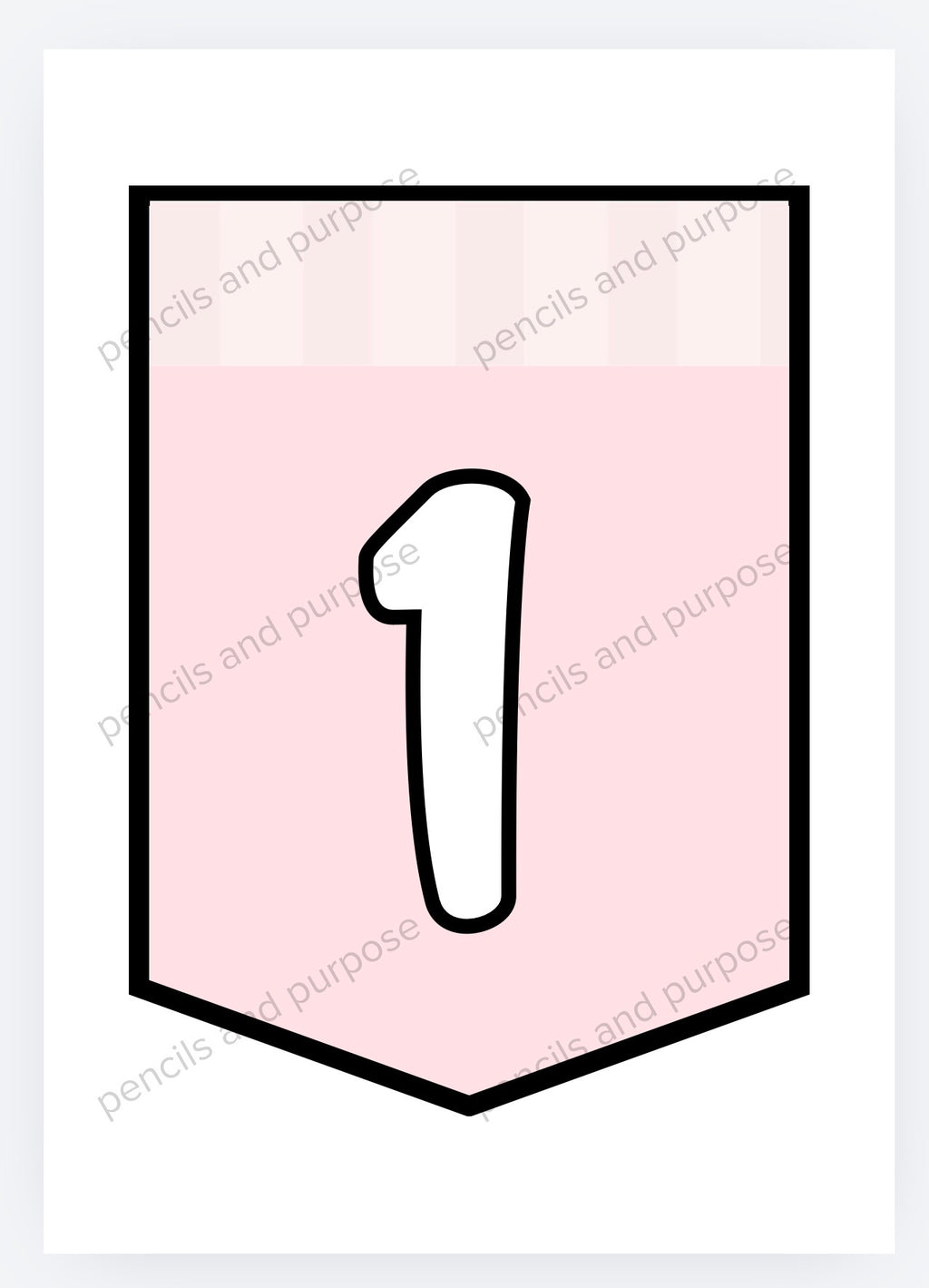 Baby Pink Letters And Numbers