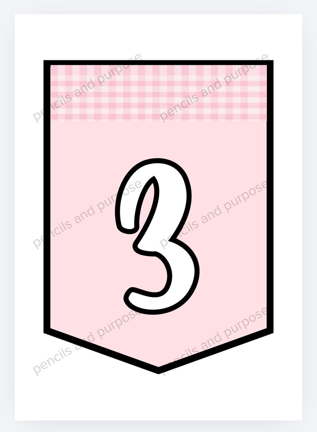 Baby Pink Letters And Numbers