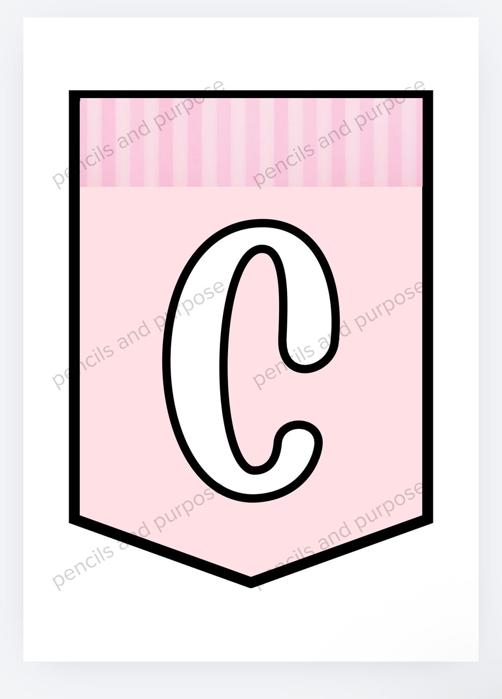 Baby Pink Letters And Numbers