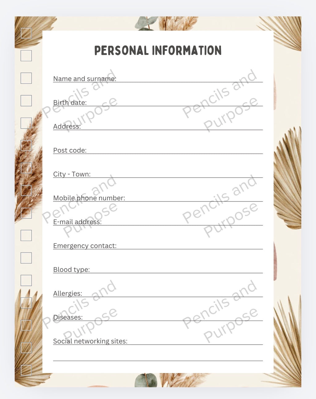 Boho Teacher Planner 2026