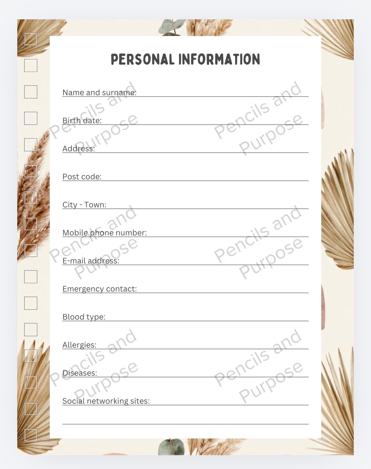 Boho Teacher Planner 2026