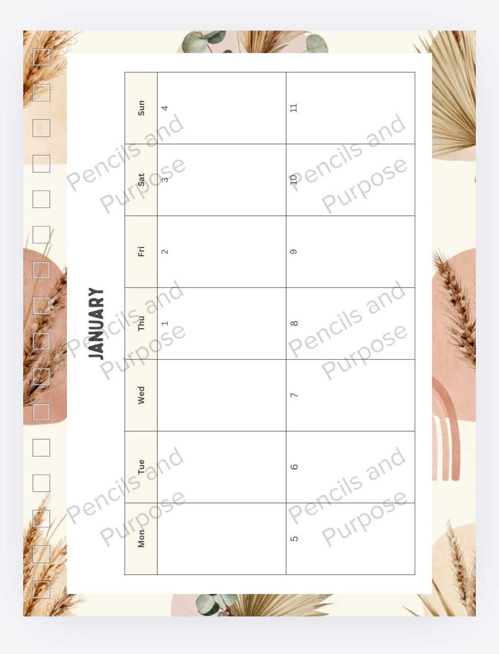 Boho Teacher Planner 2026