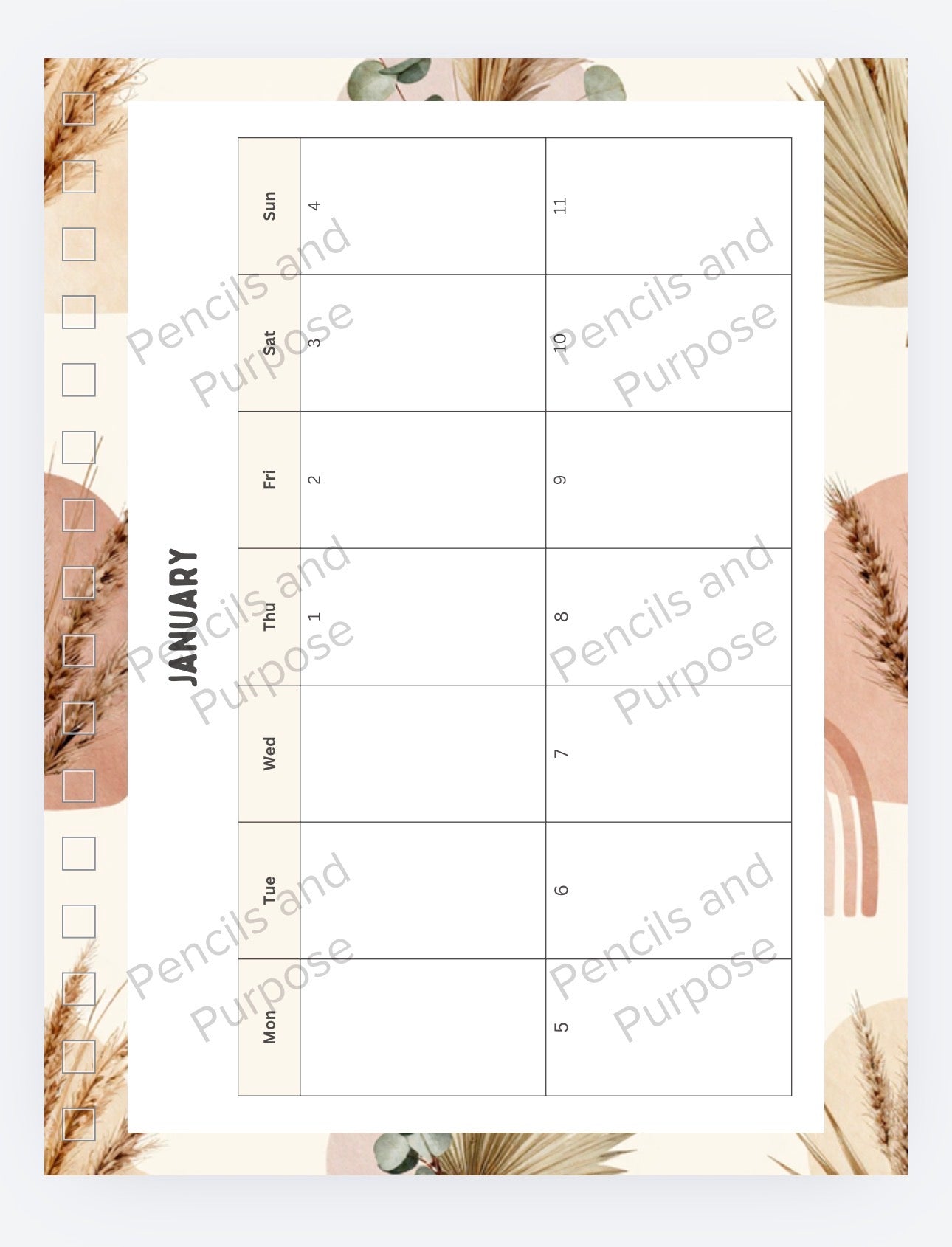 Boho Teacher Planner 2026