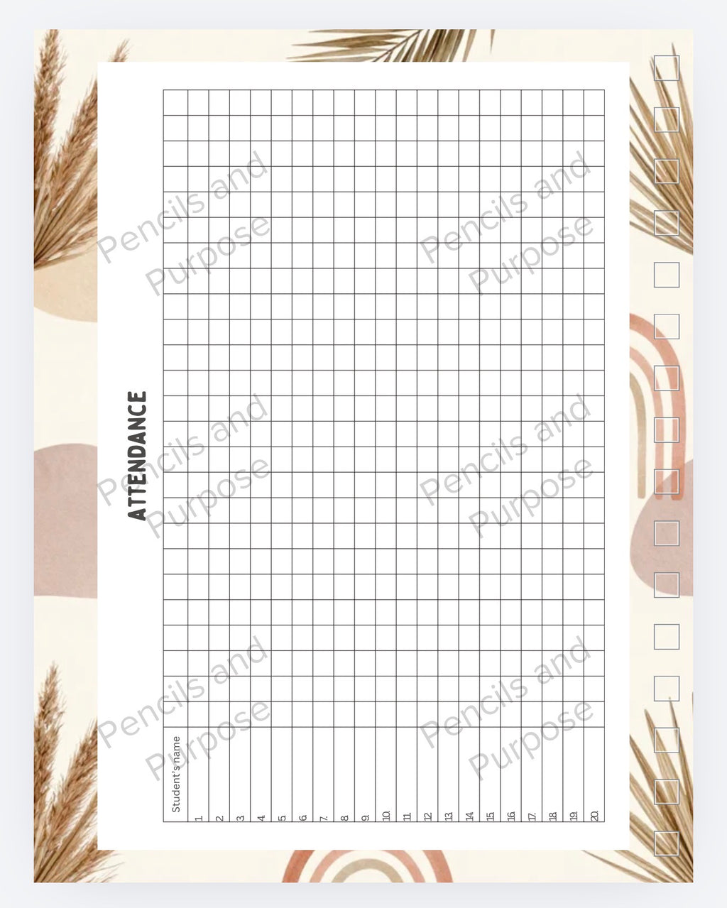 Boho Teacher Planner 2026