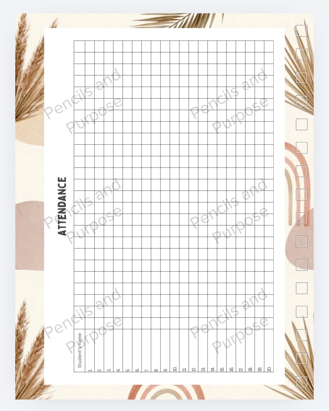Boho Teacher Planner 2026
