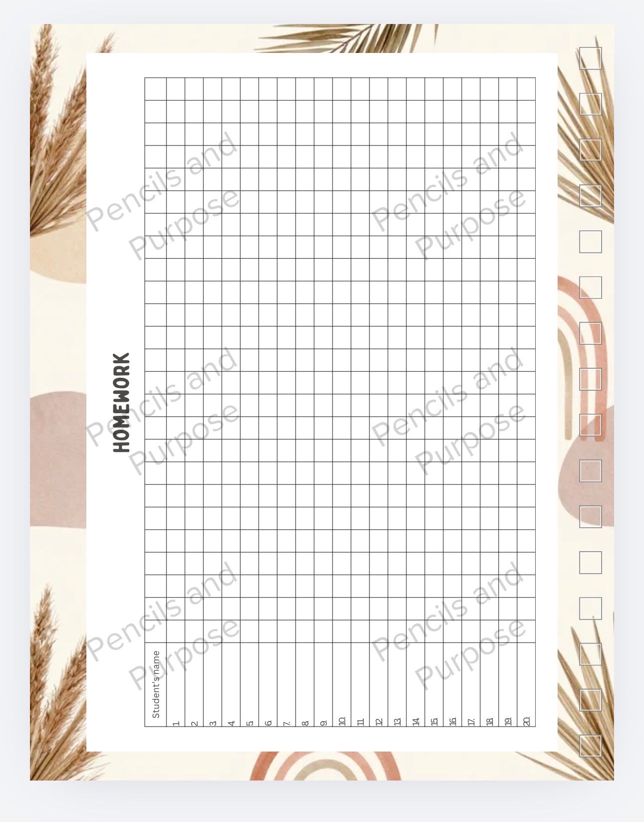 Boho Teacher Planner 2026