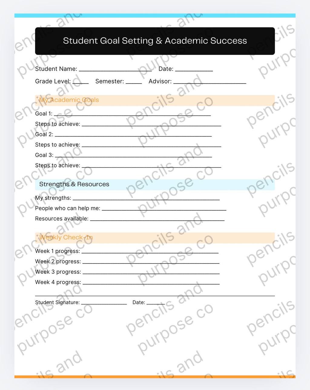 Student Success Forms / Middle and High School