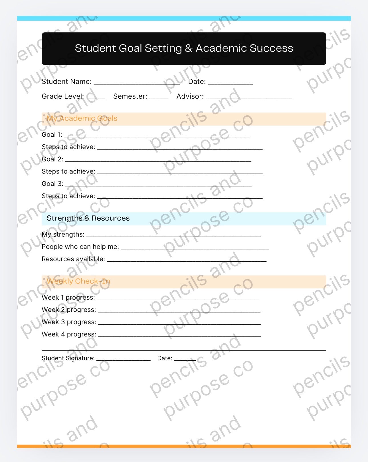 Student Success Forms / Middle and High School