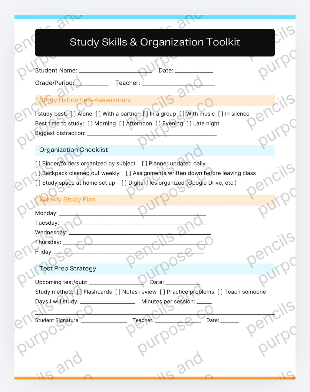 Student Success Forms / Middle and High School