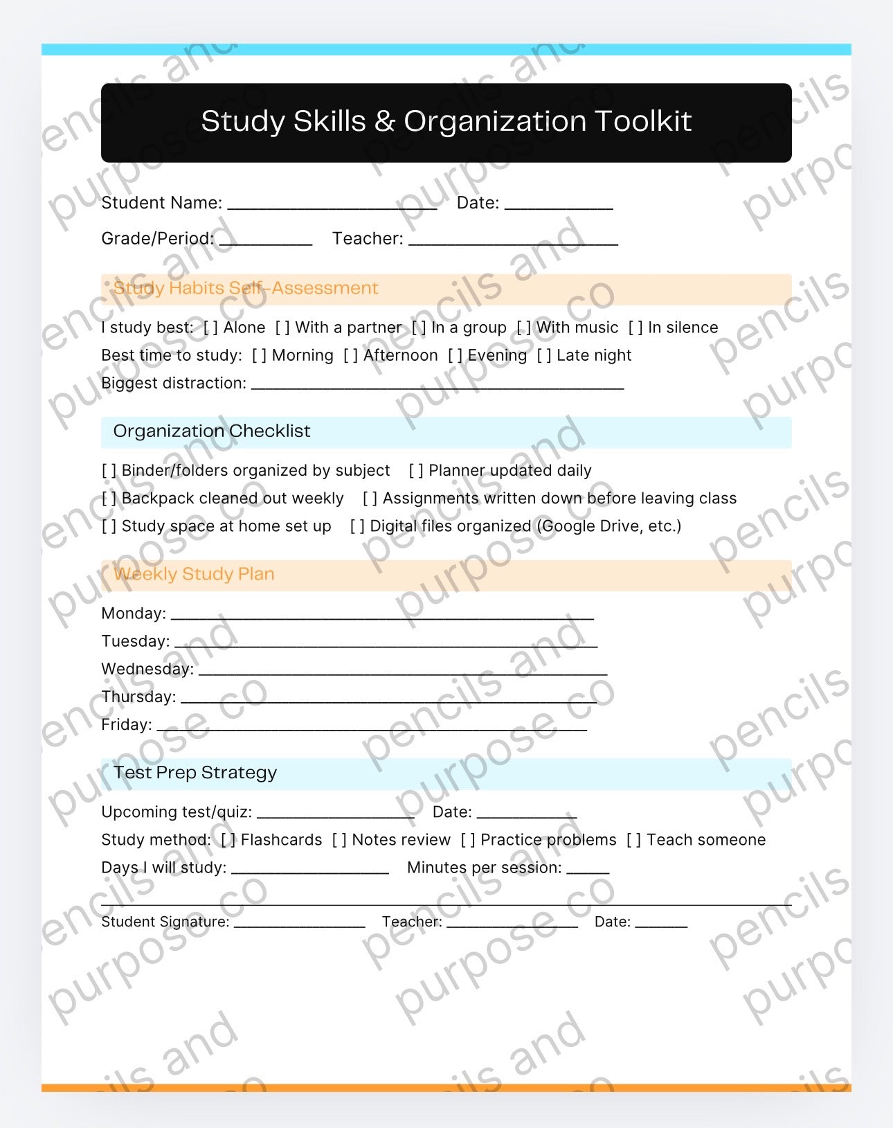 Student Success Forms / Middle and High School