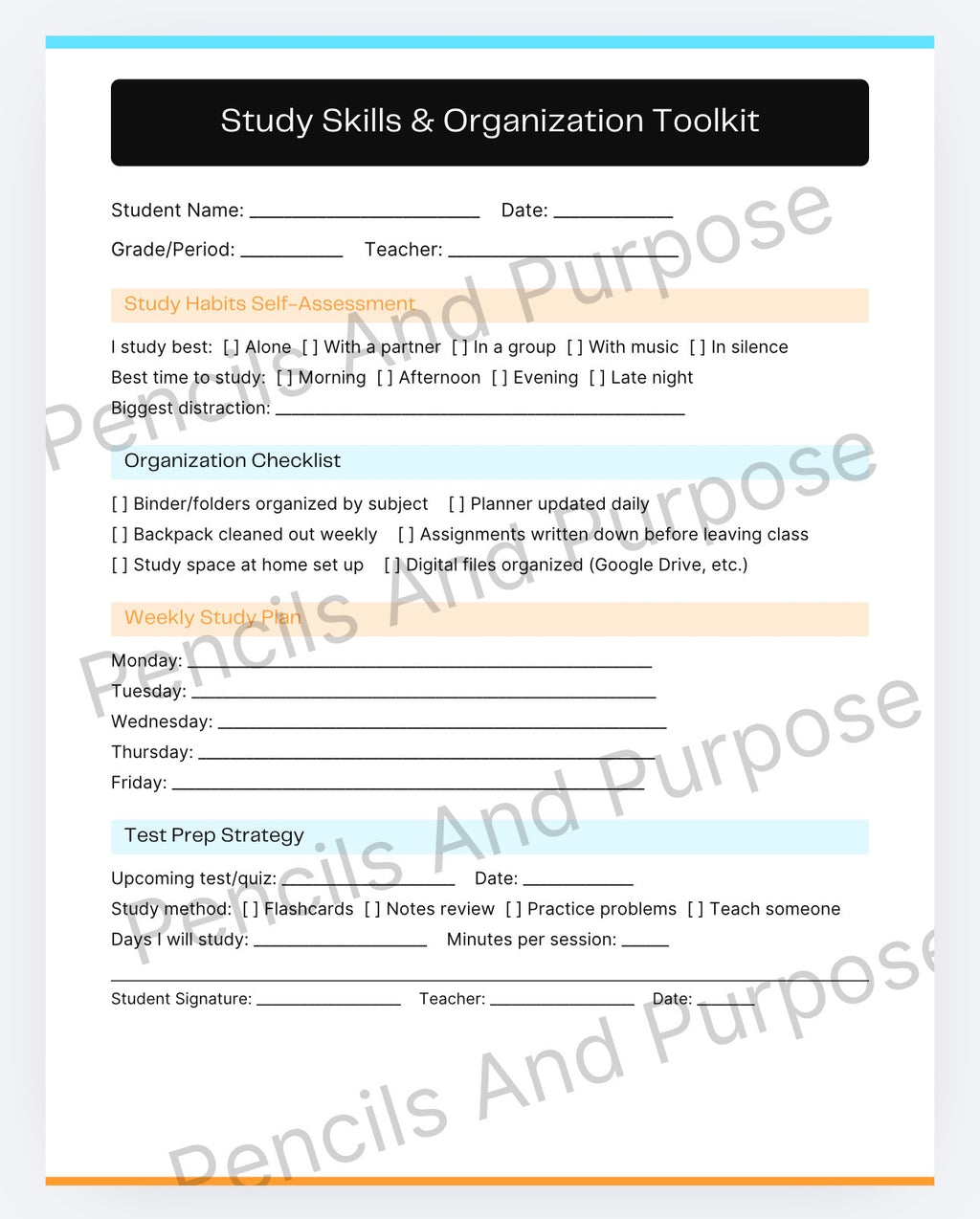 Student Success Forms / Middle and High School