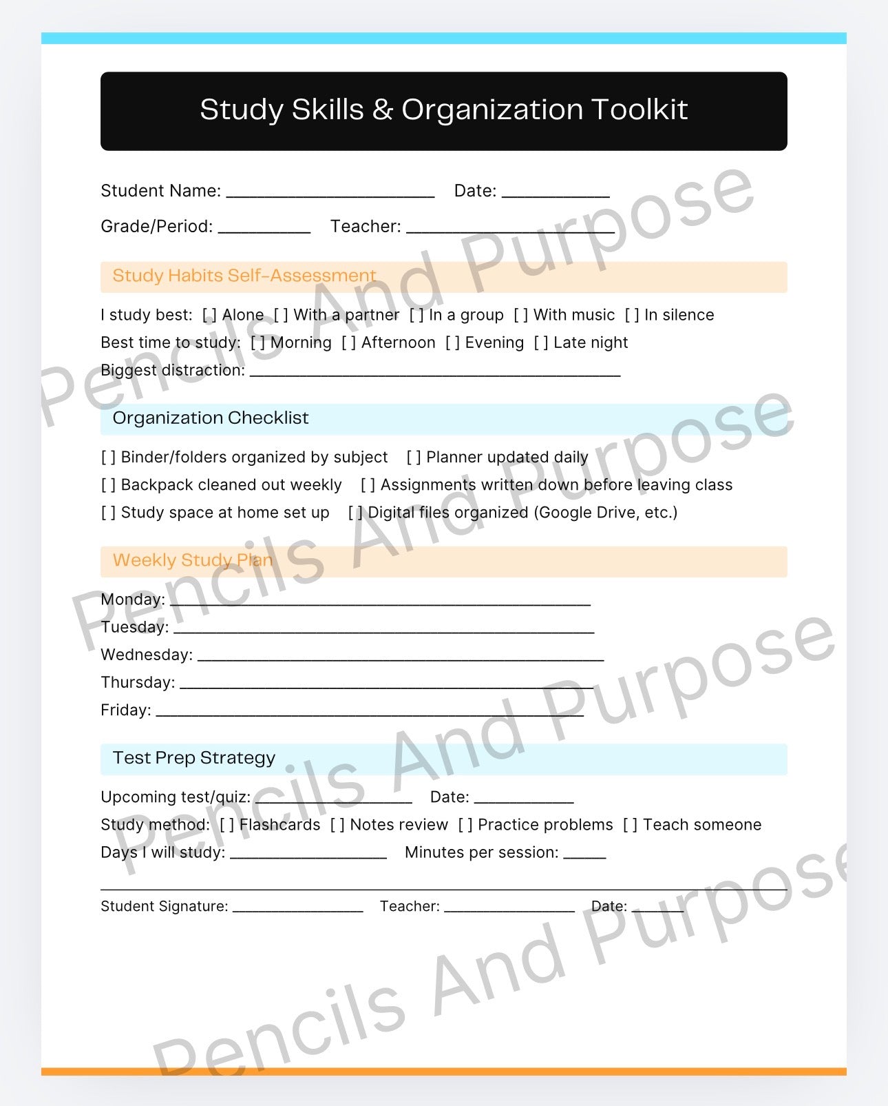 Student Success Forms / Middle and High School