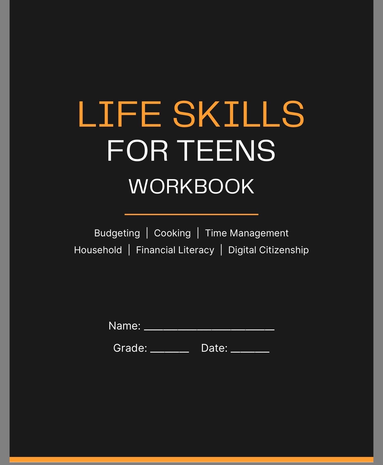 Life Skills Book For Middle and High School