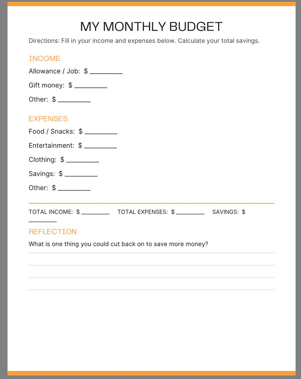 Life Skills Book For Middle and High School