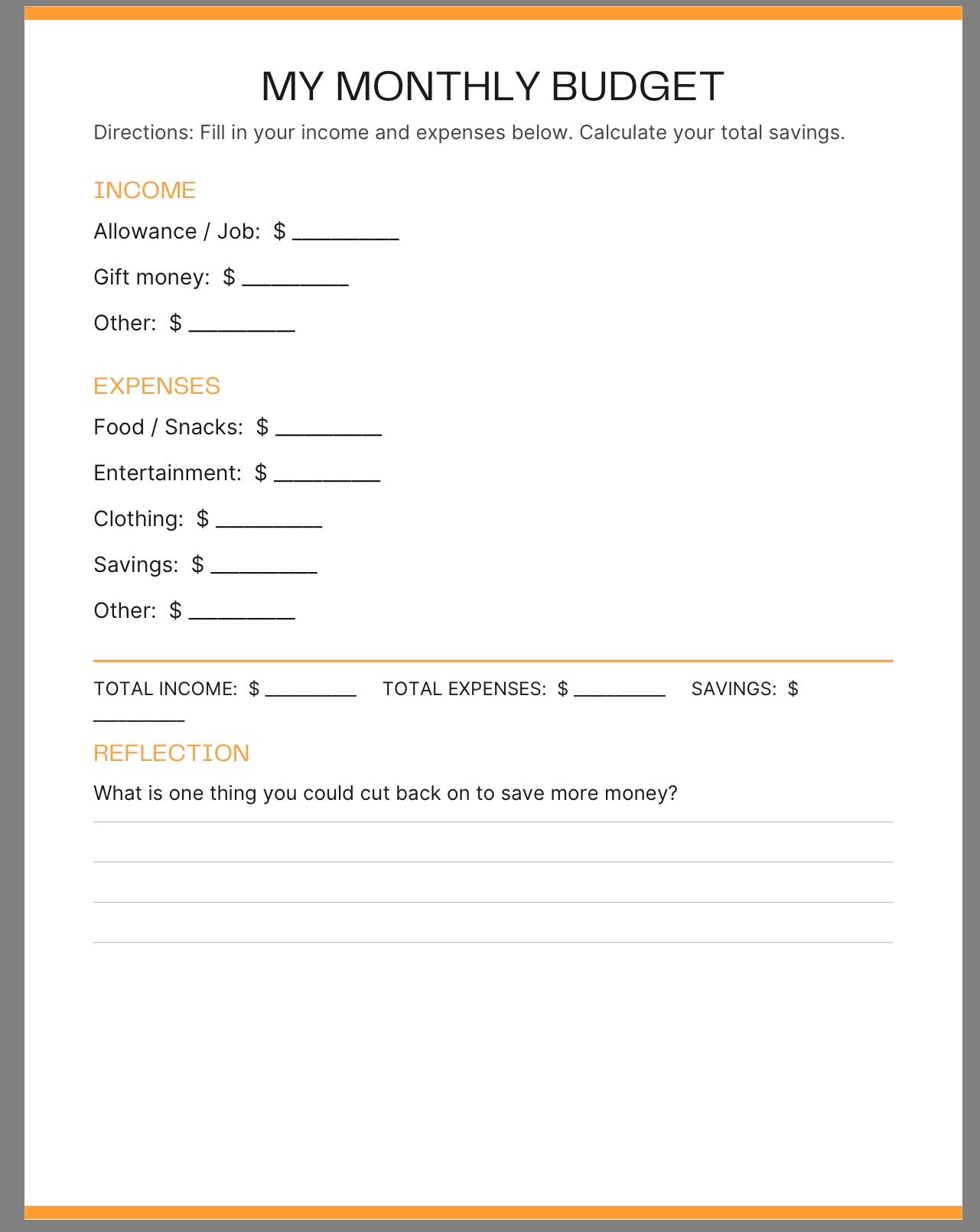 Life Skills Book For Middle and High School