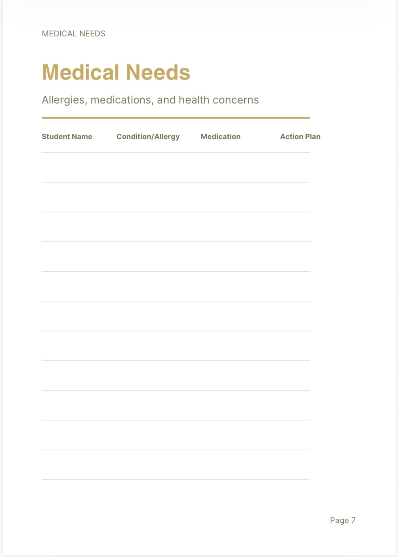 Maternity Leave Sub Binder