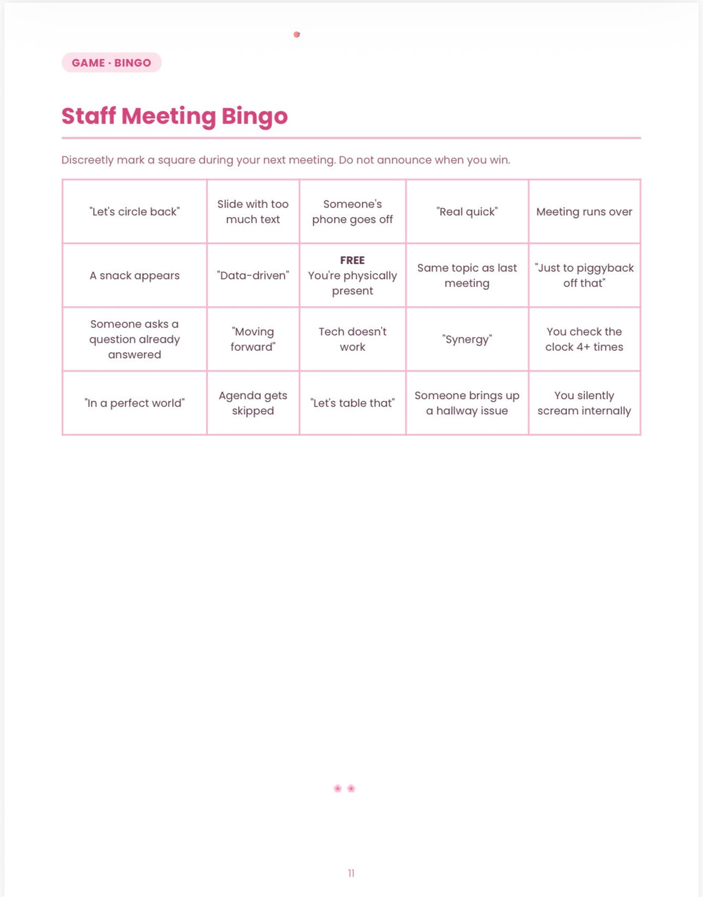 Teacher Activity Funbook