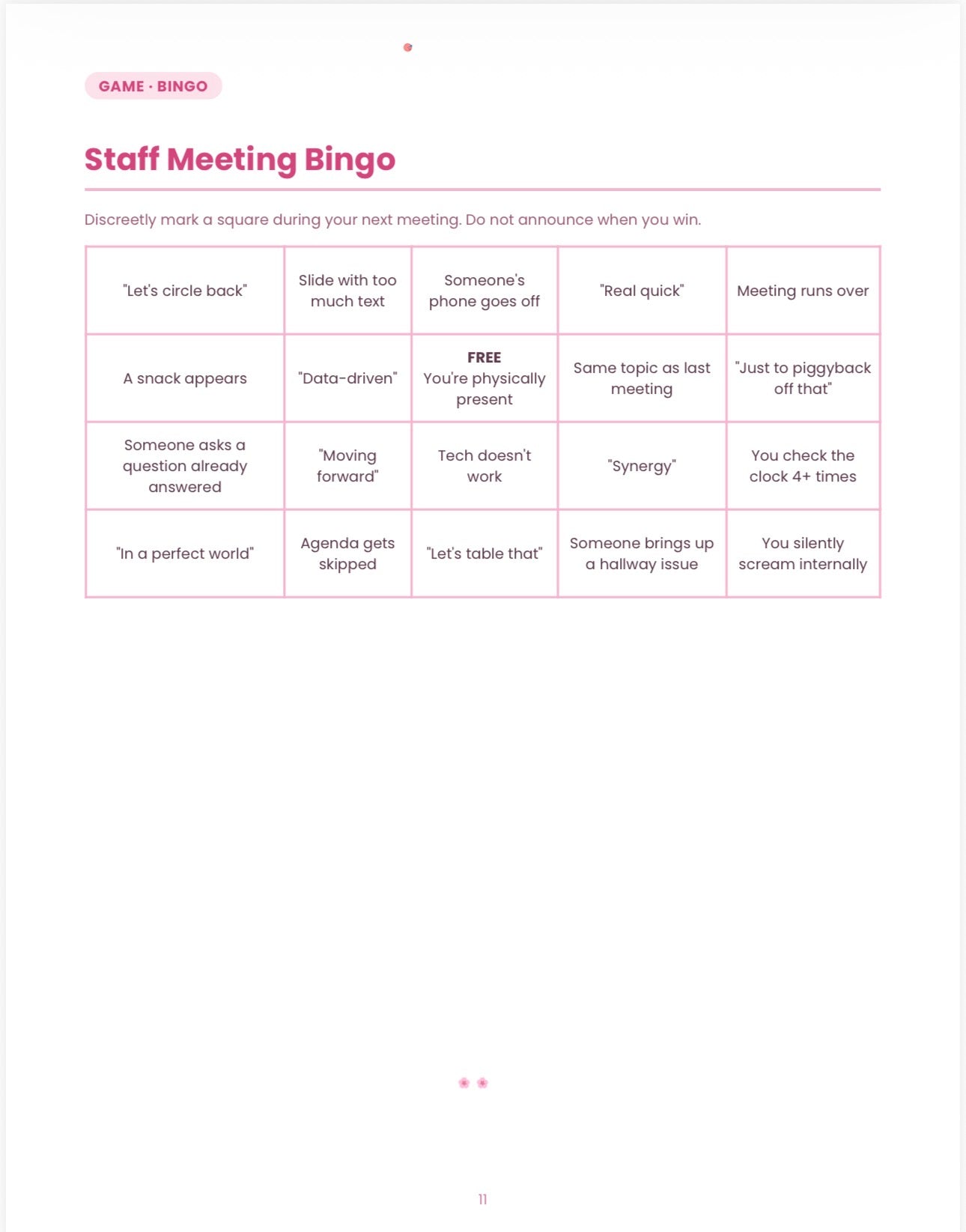 Teacher Activity Funbook