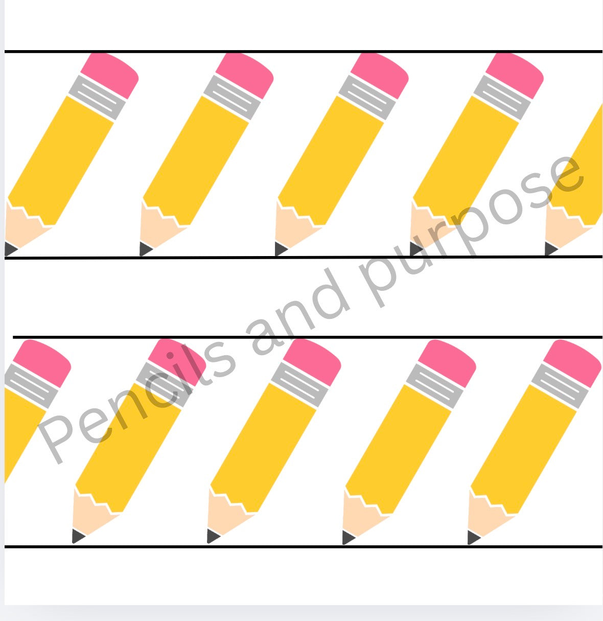 Just A Pencil Border