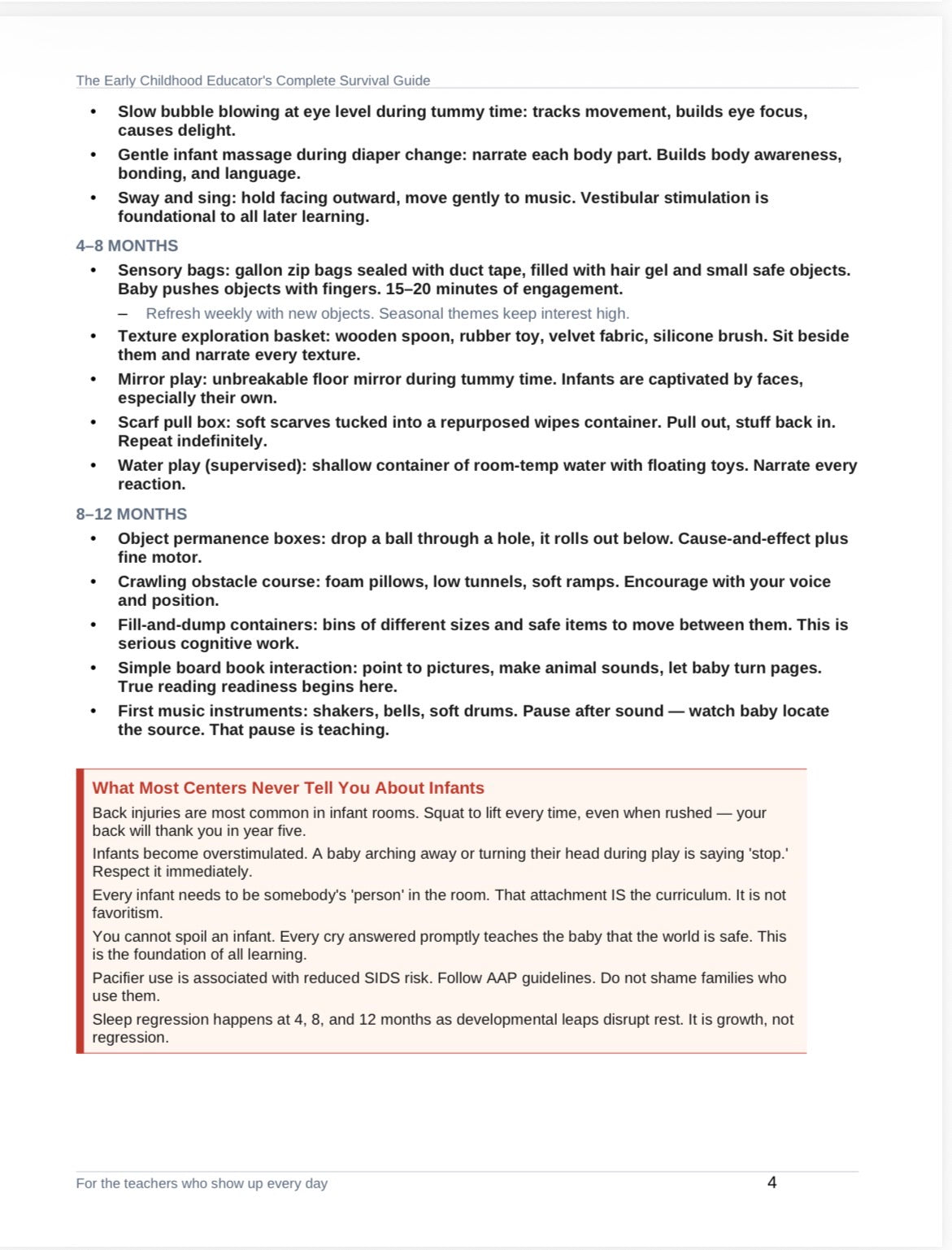 The Early Childhood Educators Ultimate Survival Guide