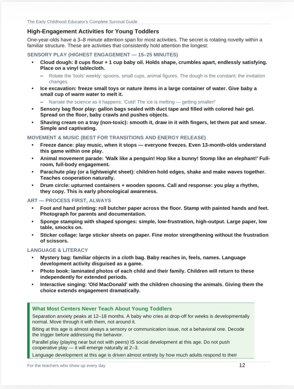 The Early Childhood Educators Ultimate Survival Guide