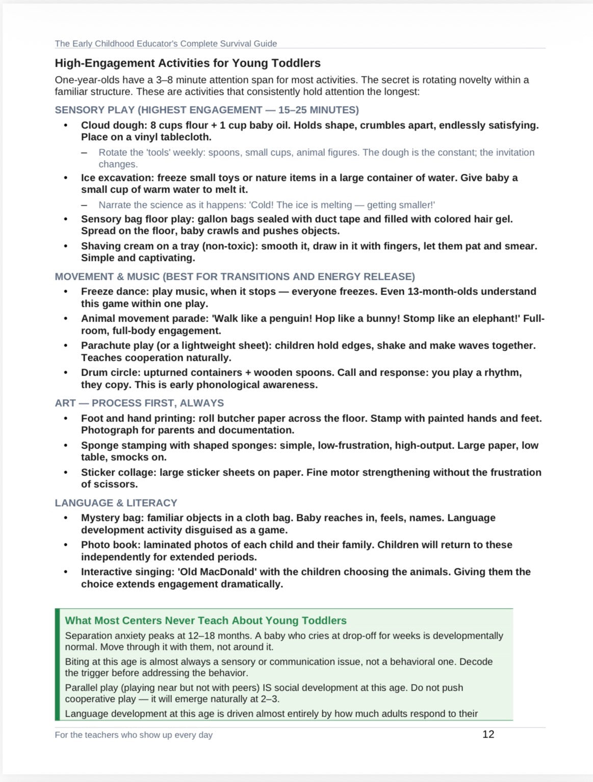 The Early Childhood Educators Ultimate Survival Guide