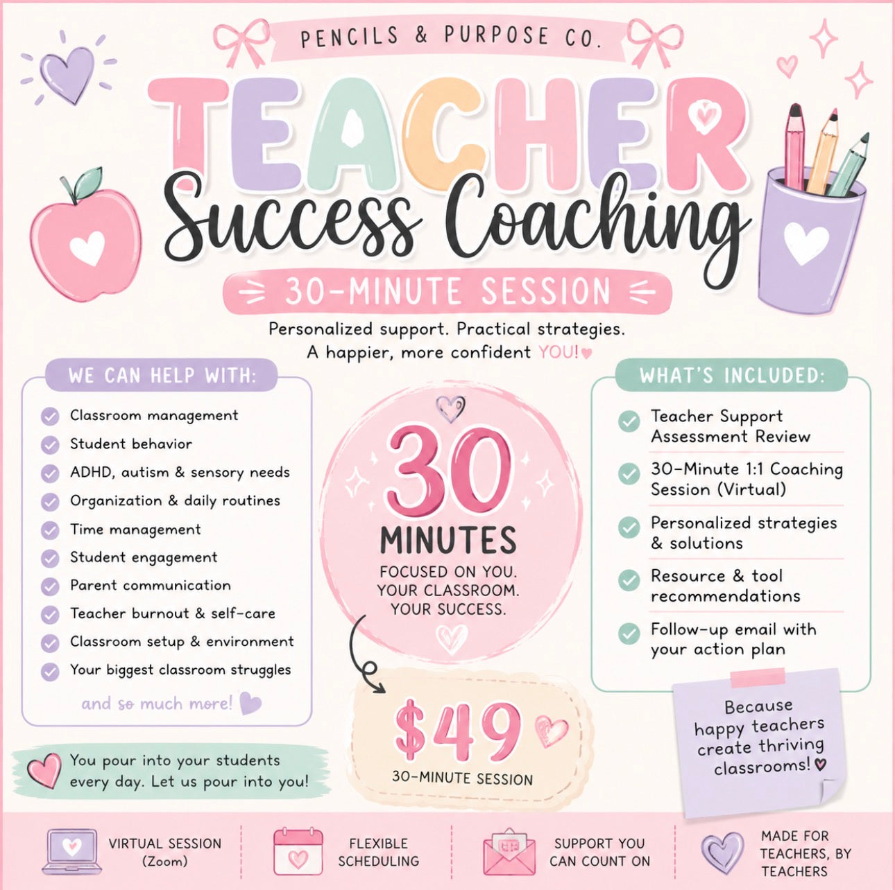Teacher Success Coaching- 30 Minutes