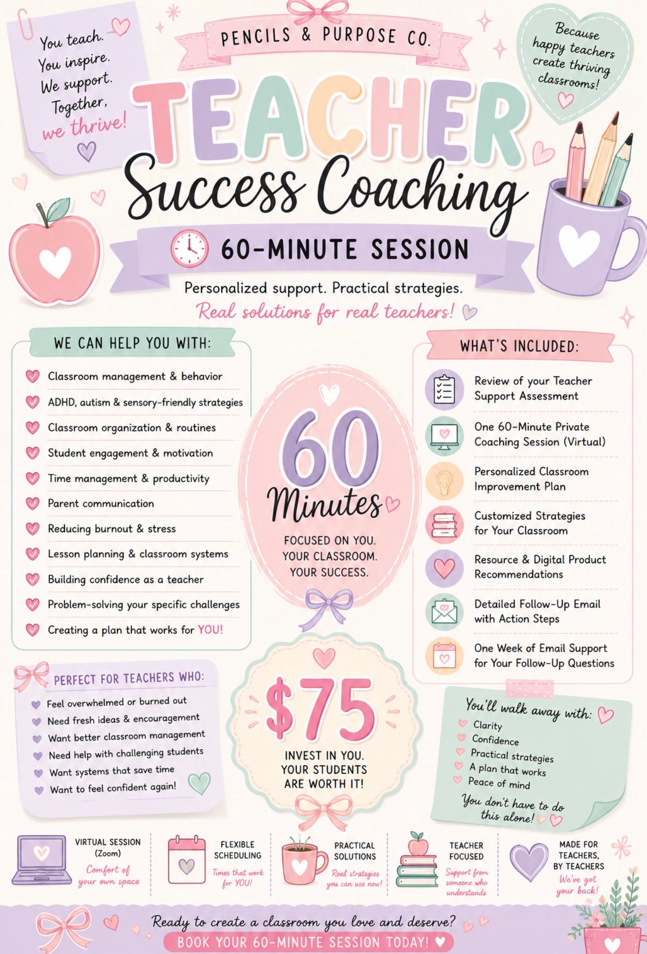 Teacher Success Coaching - 60 Minutes