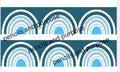 Blue Raspberry Rainbows Border
